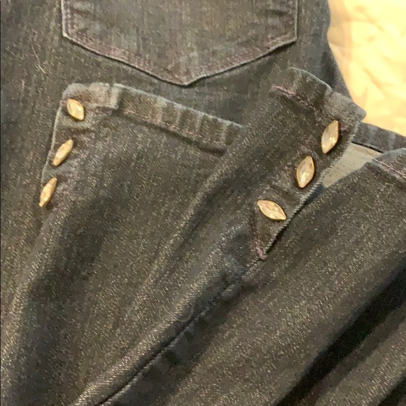 NYDJ crop jeans. Navy blue. Size 10 Ariel - Picture 2 of 8